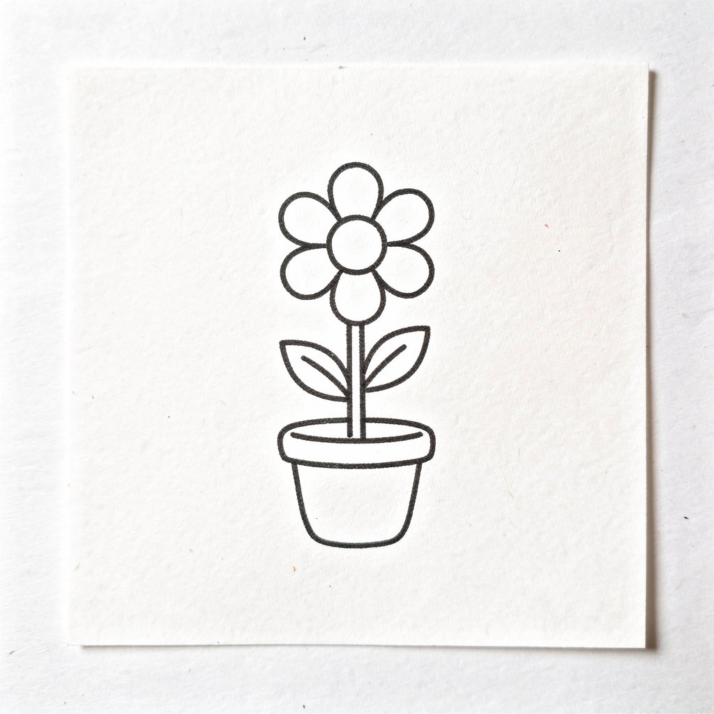 A flower in a pot