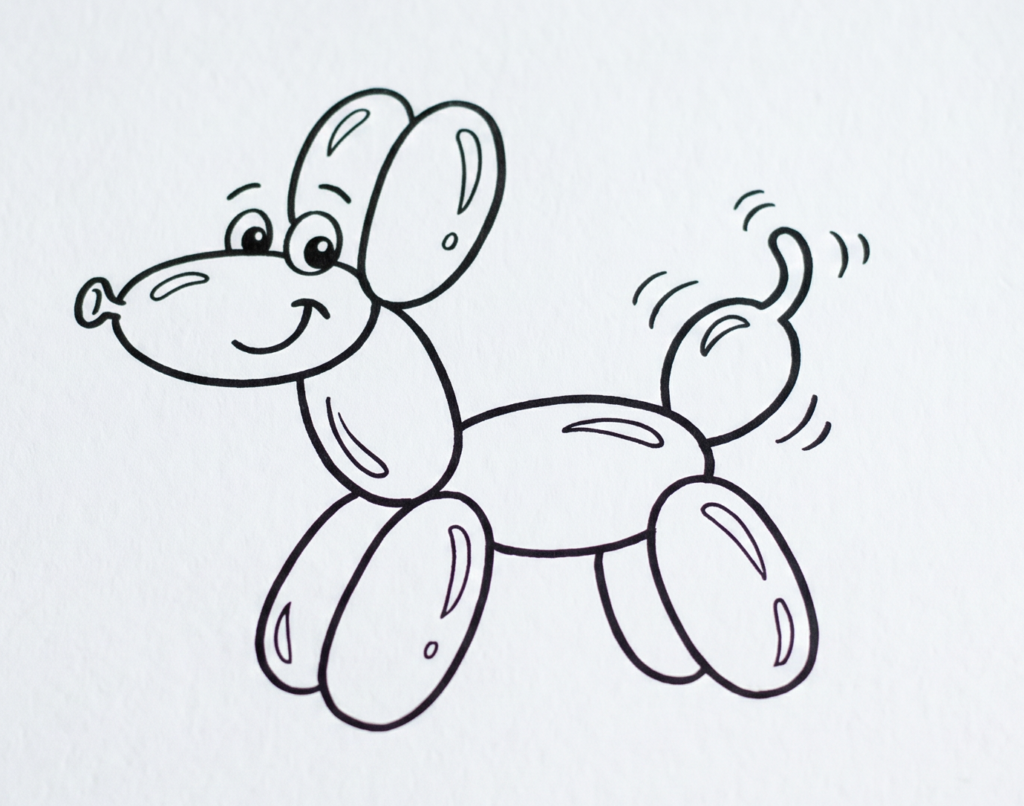 A bouncy balloon animal