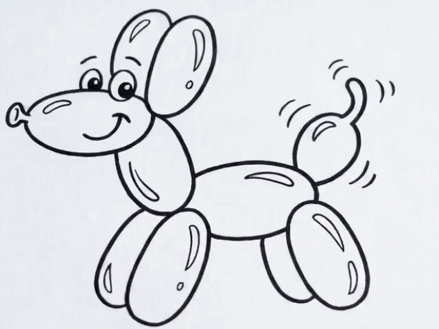 A bouncy balloon animal