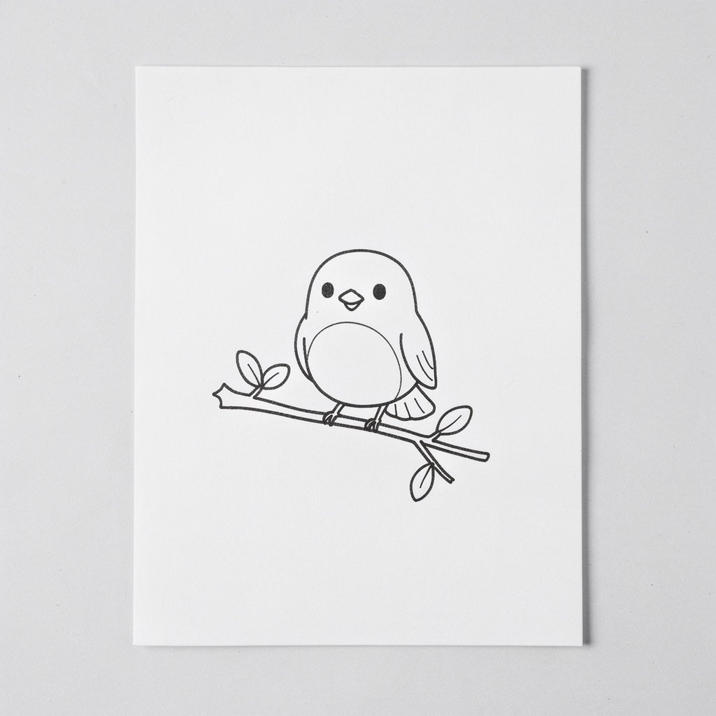 A little bird on a branch