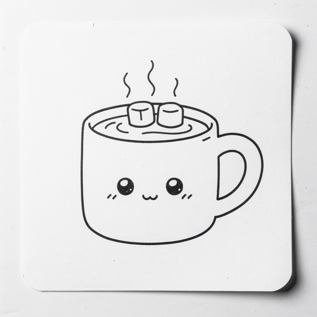 A cozy mug of hot chocolate