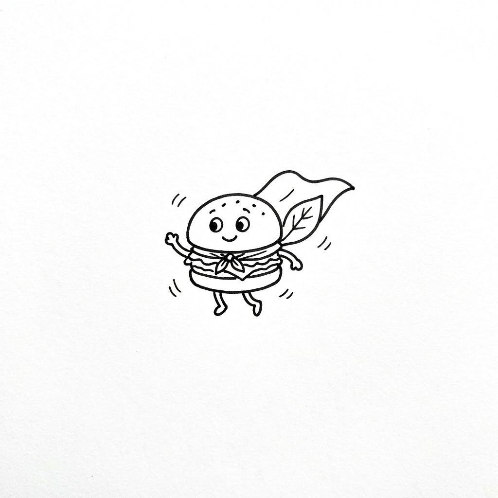 Your favorite food as a superhero