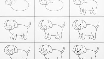 How To Draw a easy Dog 🐶: Step-by-Step Tutorial