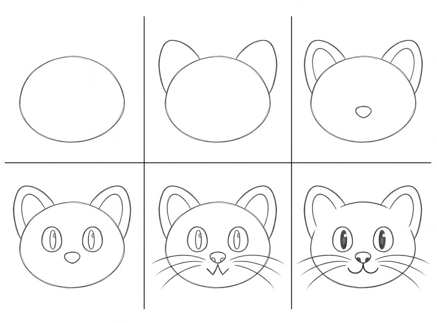 cat drawing tutorial