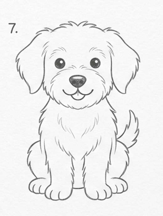 How to Draw a Cute Dog 🐶: Step-by-Step Tutorial