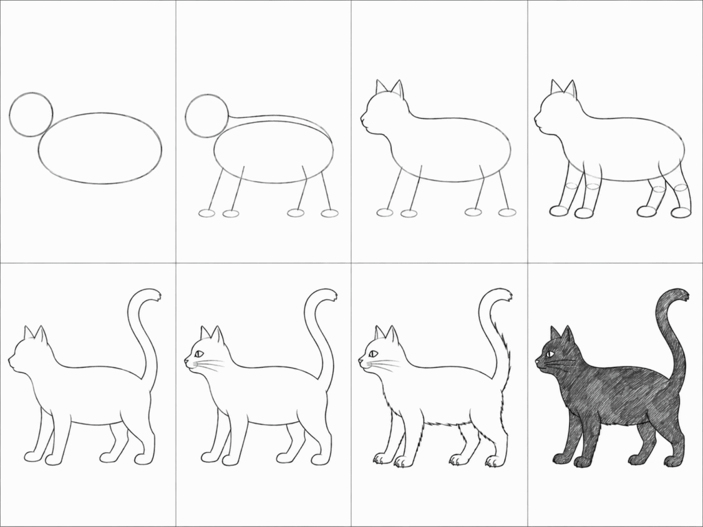 how-to-draw-a-black-cat
