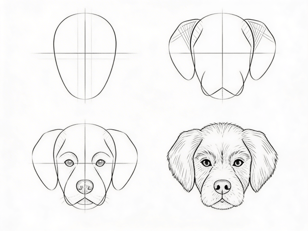 How to Draw a Dog Face: Step-by-Step Tutorial