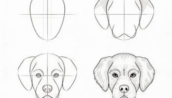 How to Draw a Dog Face 🐶: Step-by-Step Tutorial
