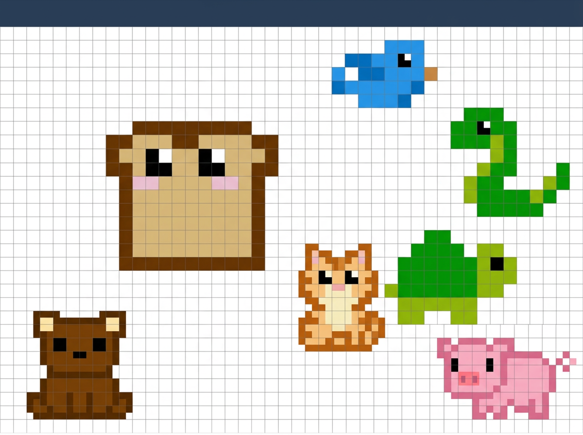 Pixel ️ Art Drawing Online 🎨 Draw A Pixel Art For Free