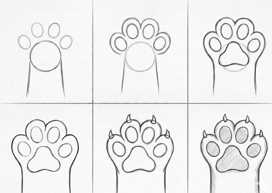 cat paw tutorial