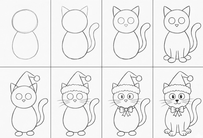 christmas cat tutorial