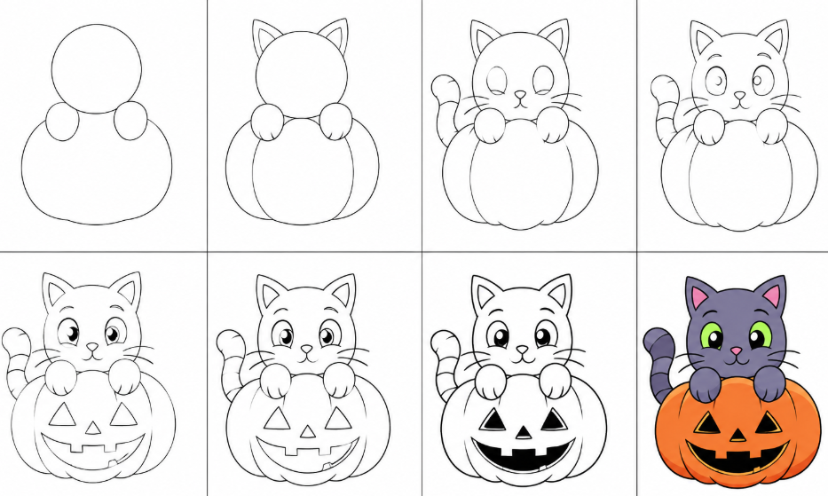 halloween cat tutorial