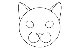 How To Draw a Cat Head 🐱: Step-by-Step Tutorial