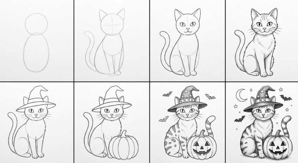 halloween cat tutorial