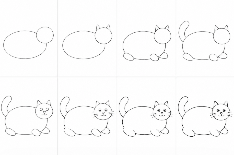 How To Draw a Fat Cat
